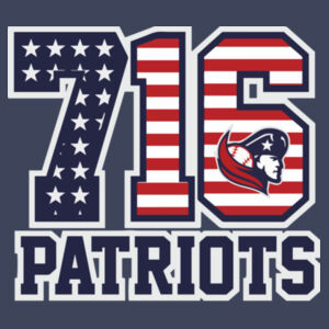 716 Patriots - Women's Tri Blend Muscle Tank Design