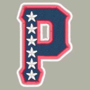 P Patriots - Ladies Club Fleece Sleeve Swoosh Full Zip Hoodie Design