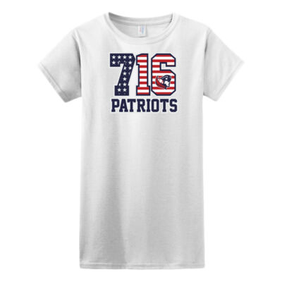 716 Patriots - Softstyle ® Ladies T Shirt Thumbnail