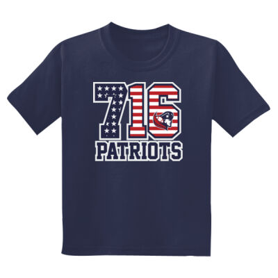 716 Patriots - Youth DryBlend ® 50 Cotton/50 Poly T Shirt Thumbnail