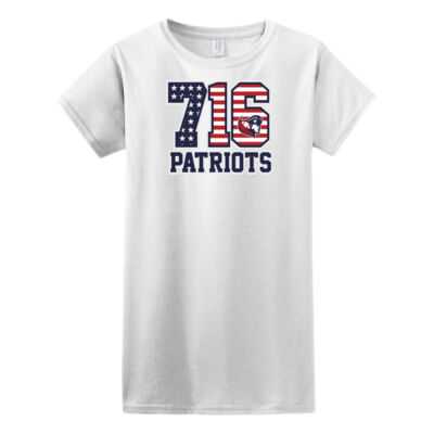 716 Patriots w/Player Name - Softstyle ® Ladies T Shirt Thumbnail