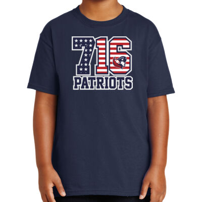 716 Patriots - Youth Ultra Cotton ® 100% US Cotton T Shirt Thumbnail