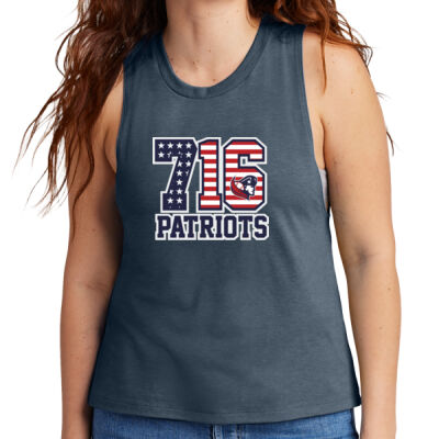 716 Patriots w/Player Name - Women's Tri Blend Muscle Tank Thumbnail