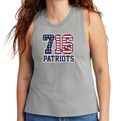716 Patriots w/Player Name - Women's Tri Blend Muscle Tank Thumbnail