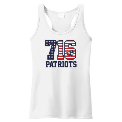 716 Patriots w/Player Name - Ladies Performance Tank Thumbnail