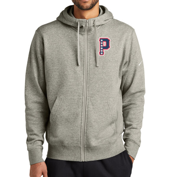 P Patriots - Club Fleece Sleeve Swoosh Full Zip Hoodie Thumbnail